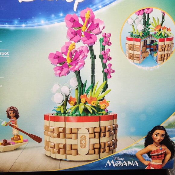 NEW Lego Disney Moana Flowerpot Orchid Flower Home Decor Building Set with Doll - Picture 9 of 16